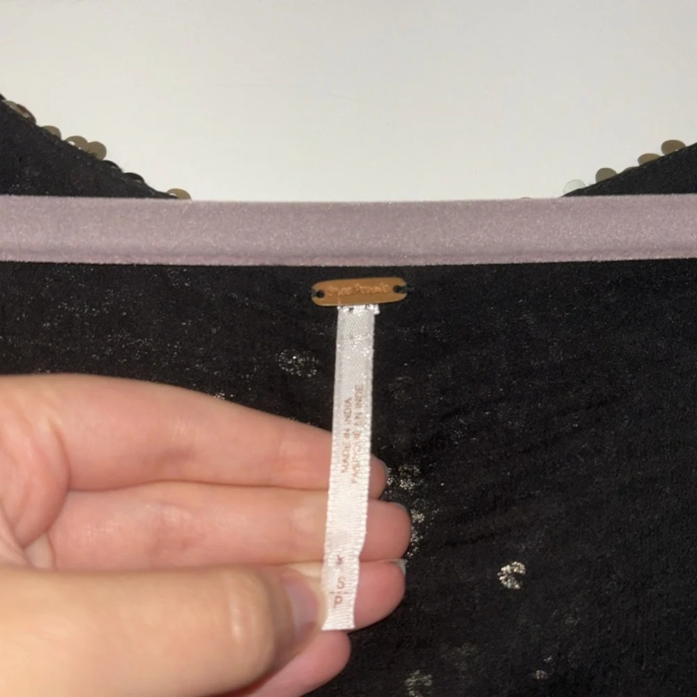 Free people sequins mini dress - Picture 2 of 7